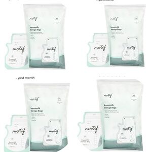 4️⃣Motif Breast Milk Storage Bags (4x90Ct )breast milk Medical Bags,6oz, 360 Ct